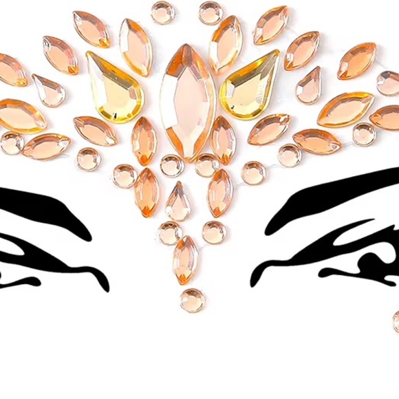 New 8 Pcs Face Jewels Rhinestone Face Gems Self Adhesive Body Crystal Stickers - Picture 9 of 10